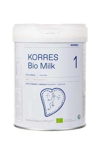 Korres Bio Milk 1 400g - Βιολογικό Γάλα για Βρέφη από τη Γέννηση έως 6 Μηνών